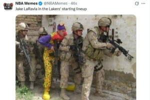 美媒调侃拉拉维亚打首发：一个小丑企图混入特种部队之中