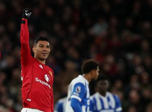 本赛季英超卡塞米罗已参与4粒进球，追平他此前2个赛季总和