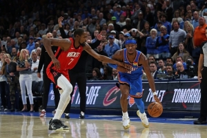 KG：掘金和森林狼能对得上雷霆 火箭若有控卫也能赢雷霆